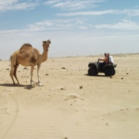 Woody and Michele Dubai desert 2011